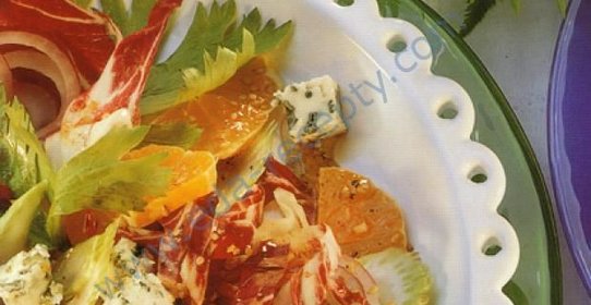 Салат с радичио быстрый и легкий