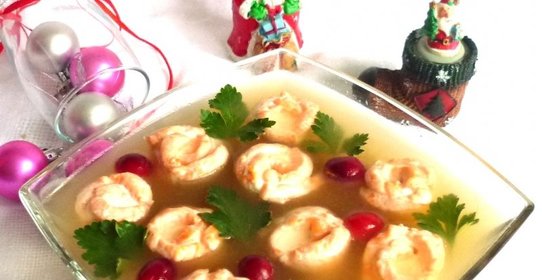 Рождественское заливное Рыбное ассорти (без желатина)