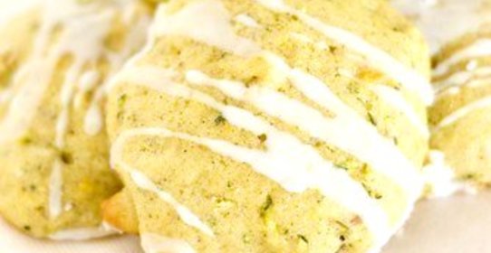 Кукурузное печенье с цукини и лимонной цедрой