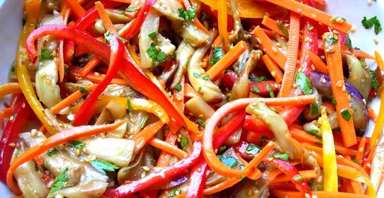Салат из баклажанов по-корейски