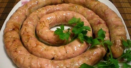 Домашняя колбаса из индейки