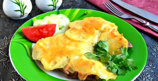 Ромштекс из говядины с сыром