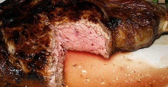 Острый ростбиф с чесноком