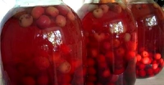 Компот из вишни с косточками на зиму