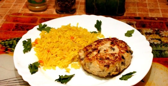 Котлеты из курицы и шампиньонов