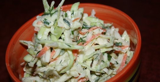 Капустный салат с сыром