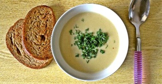 Нежный чесночный крем-суп