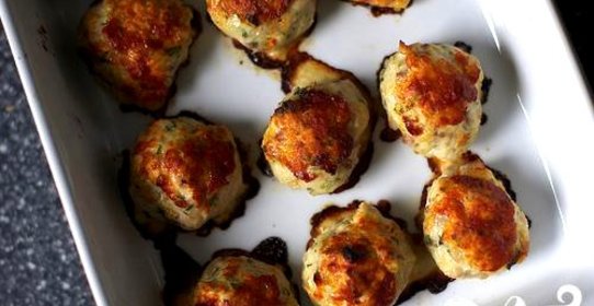 Запеченные куриные фрикадельки