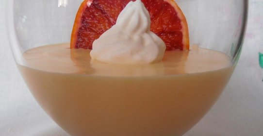 Фруктовый крем из апельсина