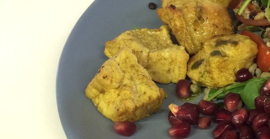 Соте из индейки с рас-эль-ханутом