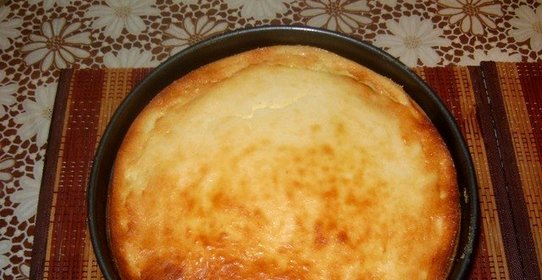 Манный пудинг с яблоками