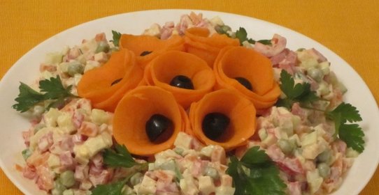 Салат Цветочная полянка