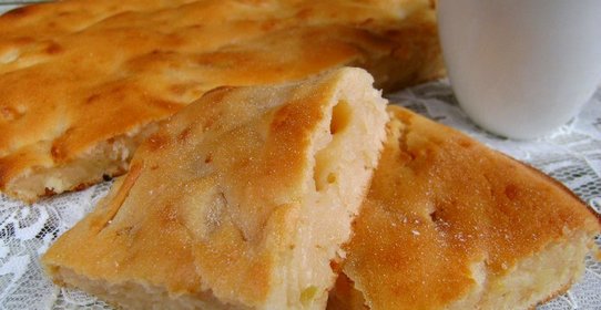 Пирог на фруктовом йогурте