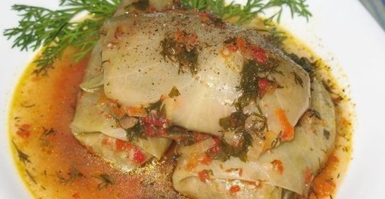 Постные голубцы