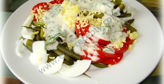 Салат Паради из помидоров и стручков фасоли