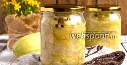 Луково-кабачковый салат на зиму