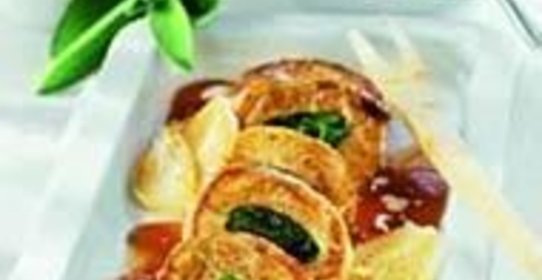 Филе телятины на подложке из белых грибов