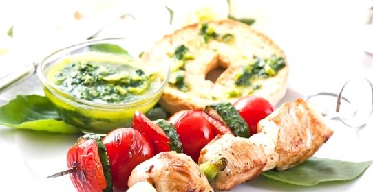 Шашлык из индейки в кефире