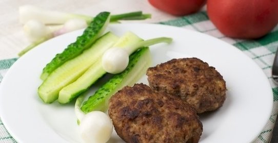 Котлеты из свинины и говядины