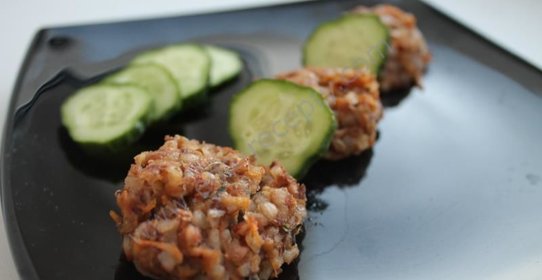 Котлеты из гречки постные