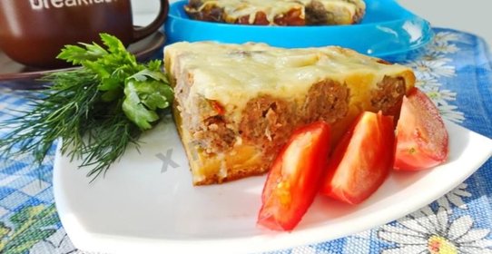 Пирог с фаршем в мультиварке