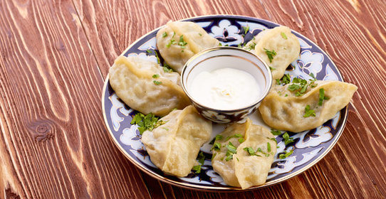 Манты с мясом