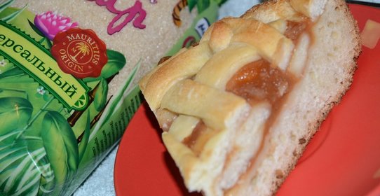 Пирог с яблочным повидлом