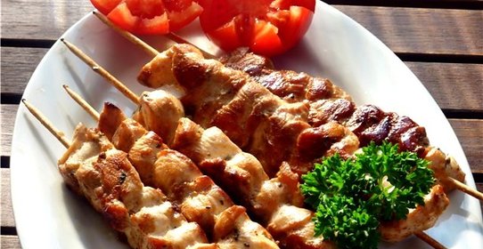 Шашлык из курицы в духовке
