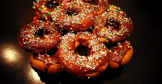 Пончики с глазурью