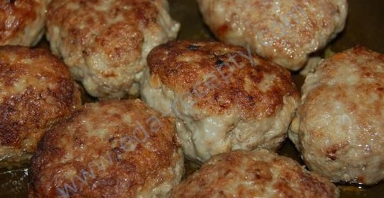 Котлеты из свинины и говядины