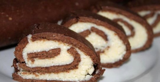 Рулет Mинутка из печенья