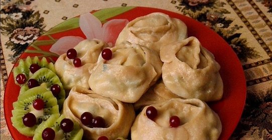 Манты с творогом