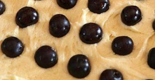 Пирог из песочного теста с вишней