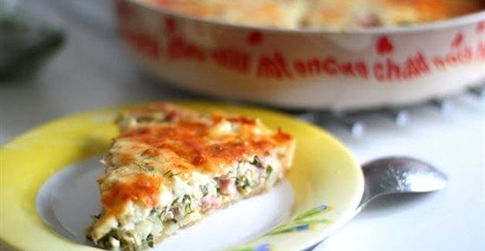 Пирог с ветчиной