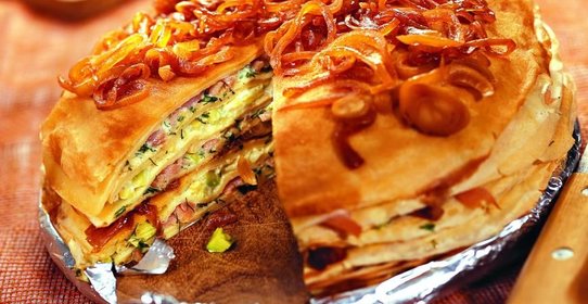 Блинчатый пирог закусочный