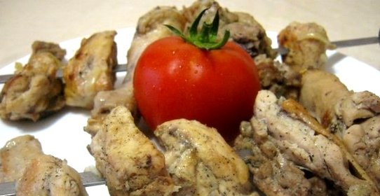 Шашлык из курицы в уксусе