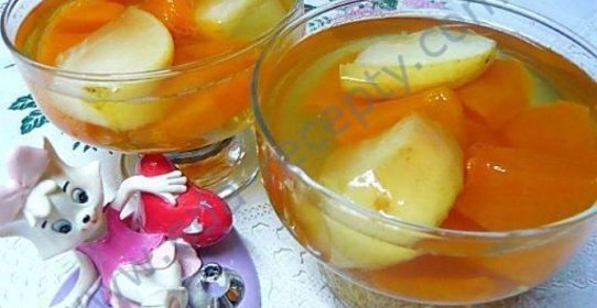 Желе десерт из тыквы