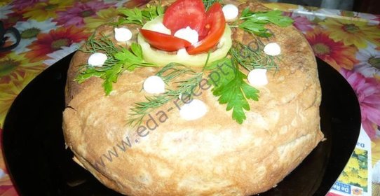 Блинчатый пирог из блинов