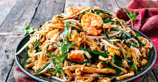 Пад тай с креветками