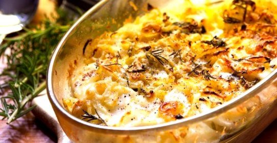 Картофельный пирог с семгой