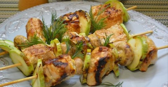 Куриные шашлычки в имбирно-цитрусовом маринаде