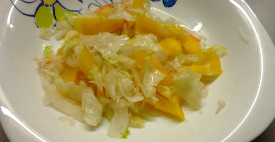 Салат с квашенной капустой и болгарским перцем