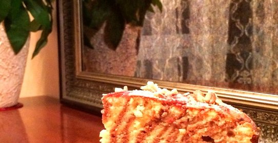 Полосатый пирог для ленивых