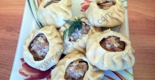 Манты на пару из говядины