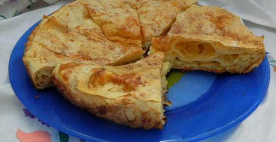 Быстрый сырный пирог