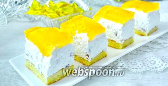 Творожный торт с желе