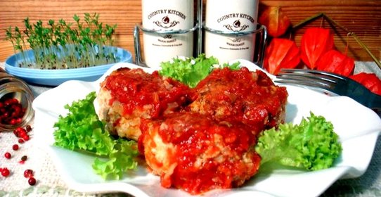 Тефтели запеченные в томатном соусе