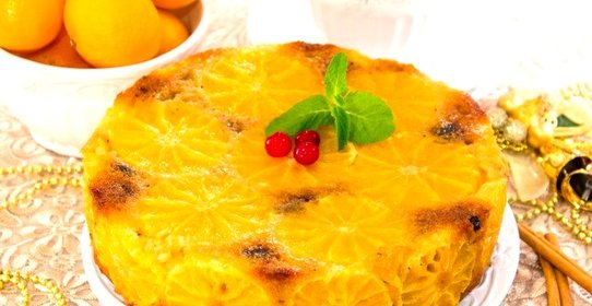 Цитрусовый пирог «Рождественский»