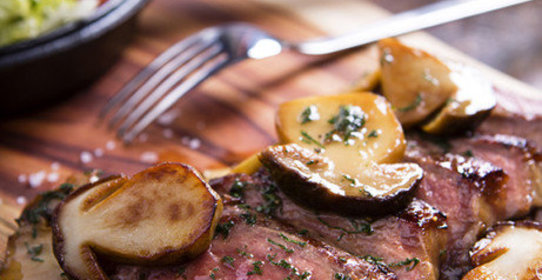 Тальята из говядины с грибами