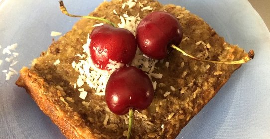 Овсяный пирог с бананами